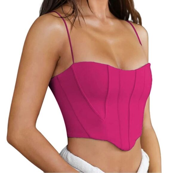 Tops - Pink corset top